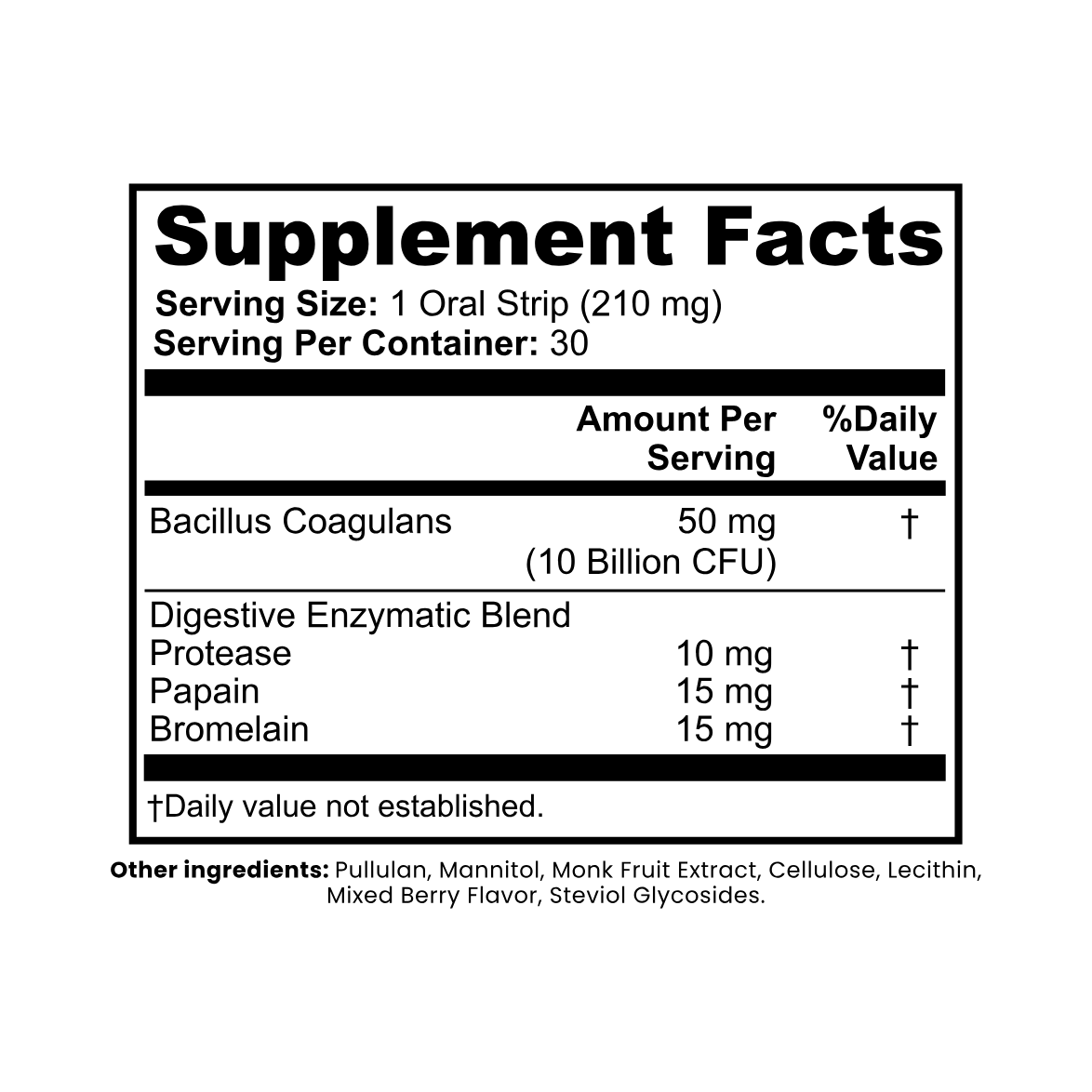 Digestive + Gut Health Strips