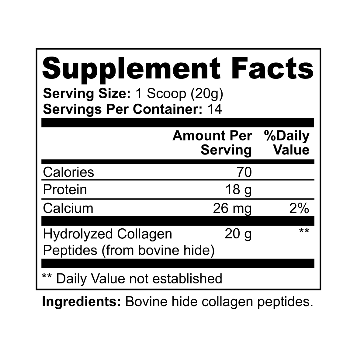 Grass-Fed Hydrolyzed Collagen Peptides